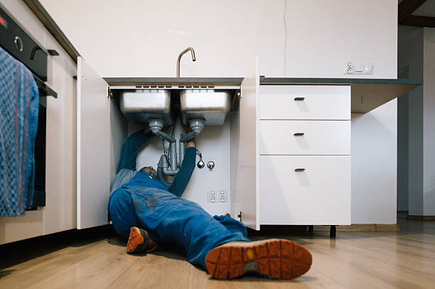 Professional Plumbing technician working in Cold Spring, MN